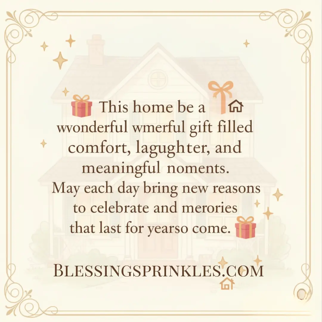 Gold Housewarming Blessings