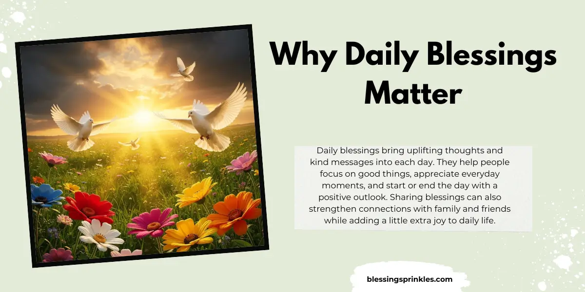 Why Daily Blessings Matter
