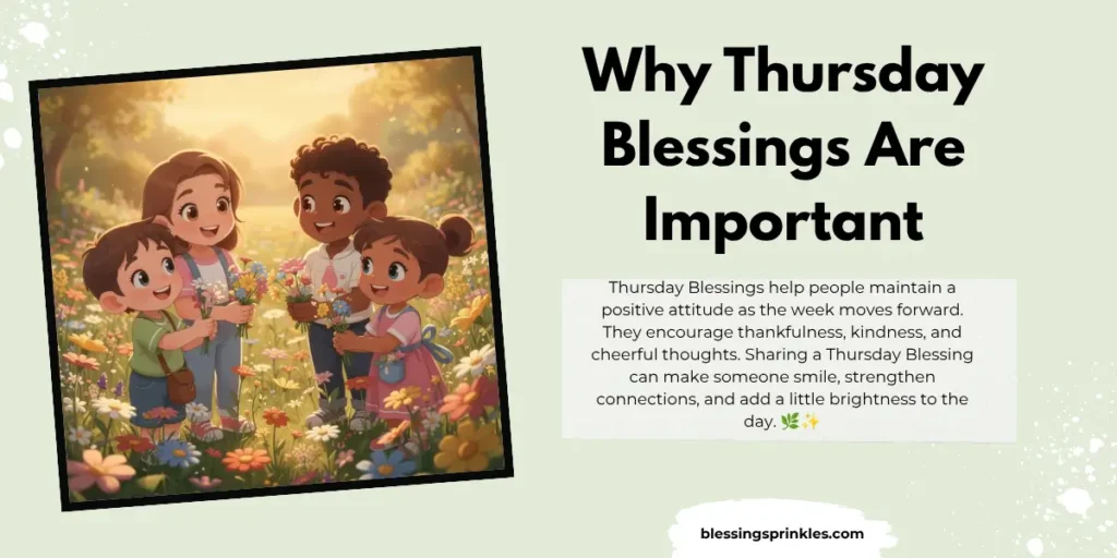 Why Thursday Blessings Are Important