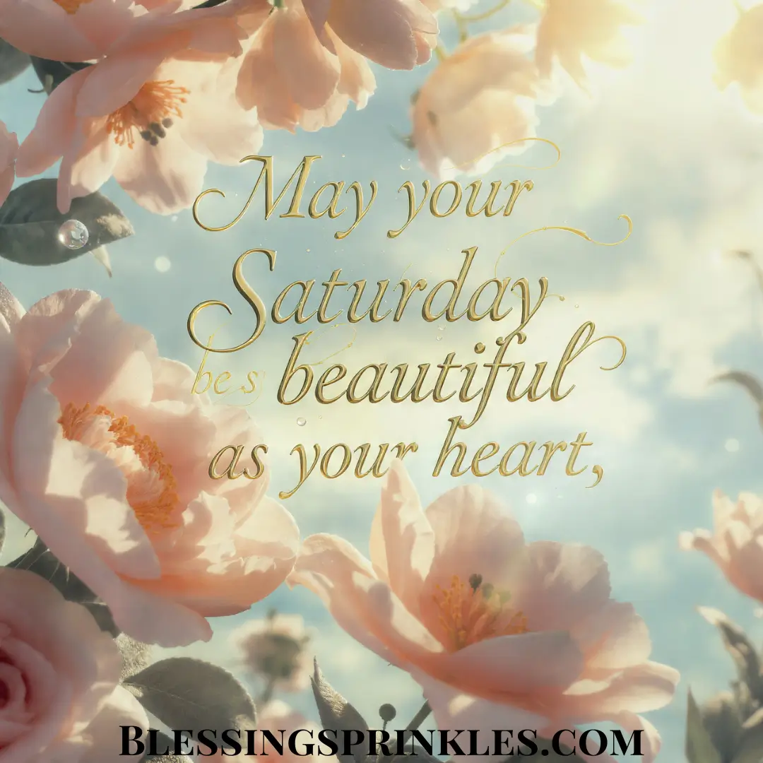 Beautiful Saturday Blessings