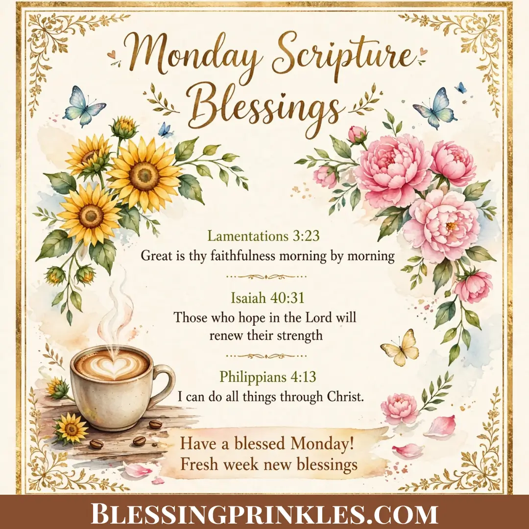 Monday Scripture Blessings