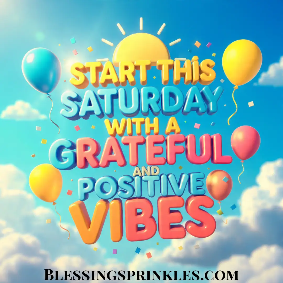 Positive Saturday Blessings