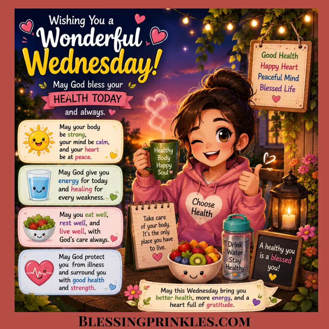 Animated Wednesday Blessings For Health