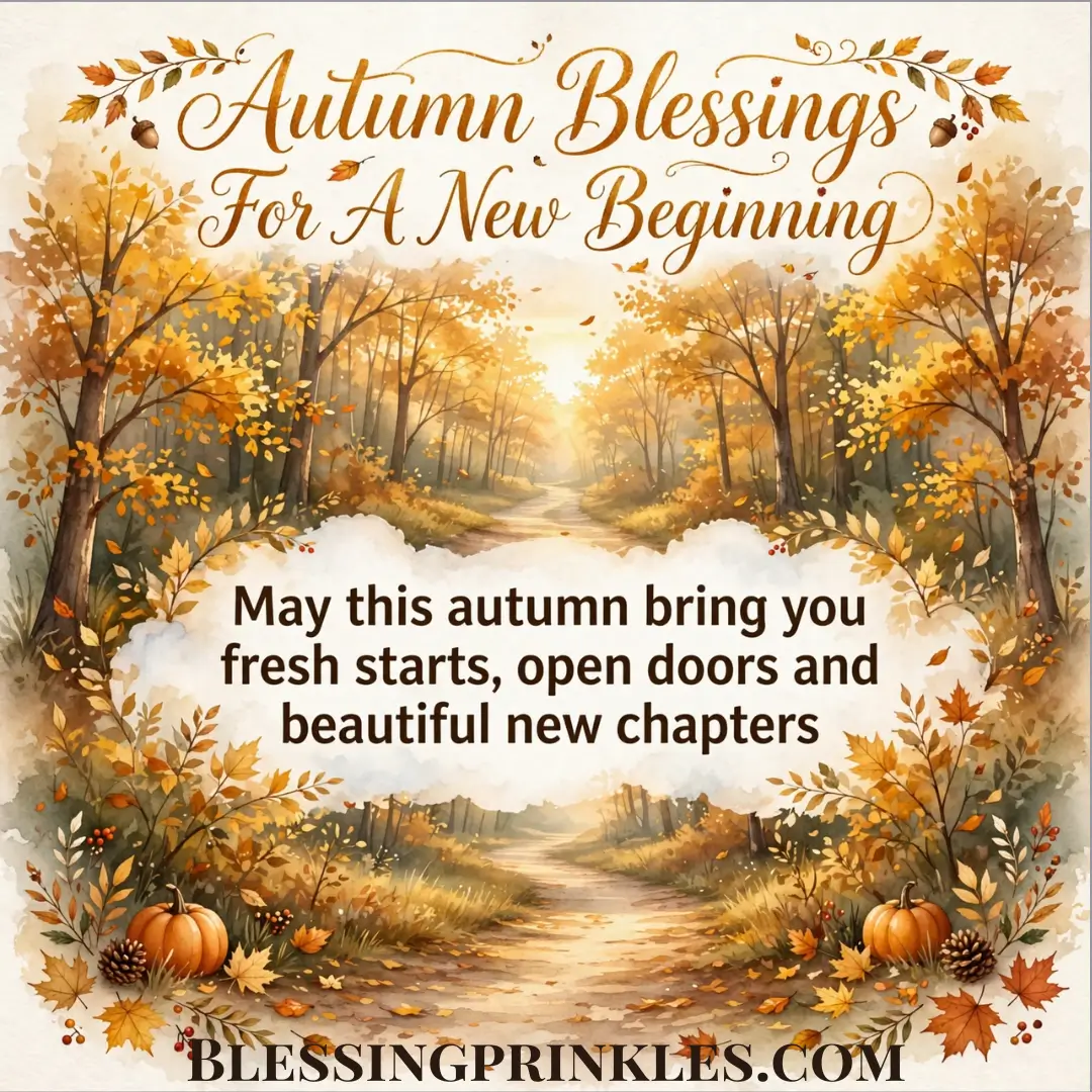 Autumn Blessings For A New Beginning
