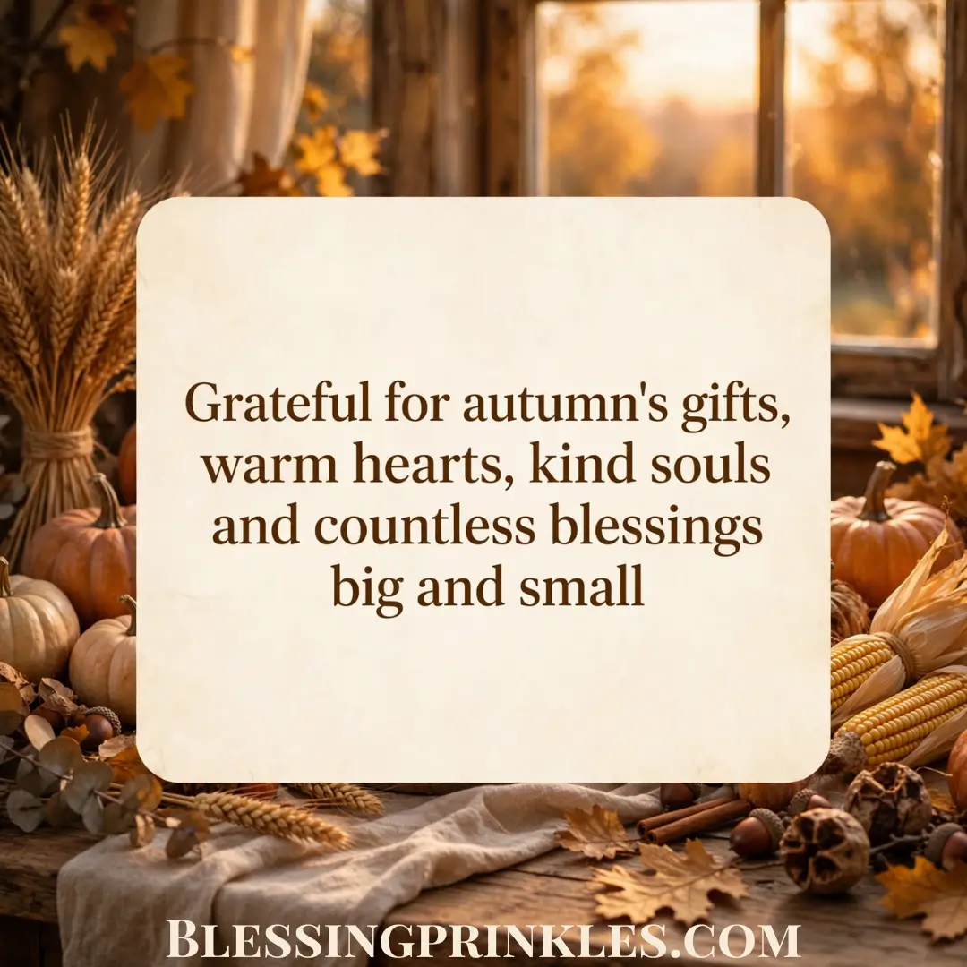 Autumn Blessings For Gratitude