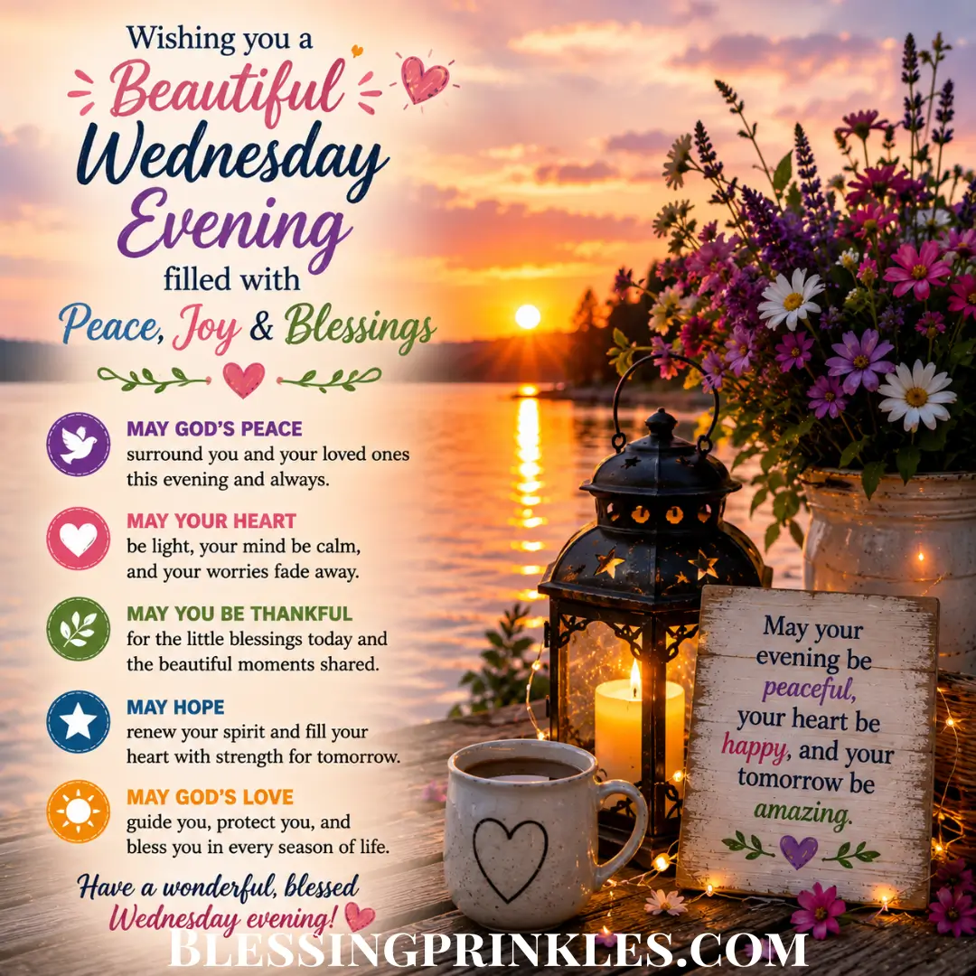 Best Wednesday Evening Blessings