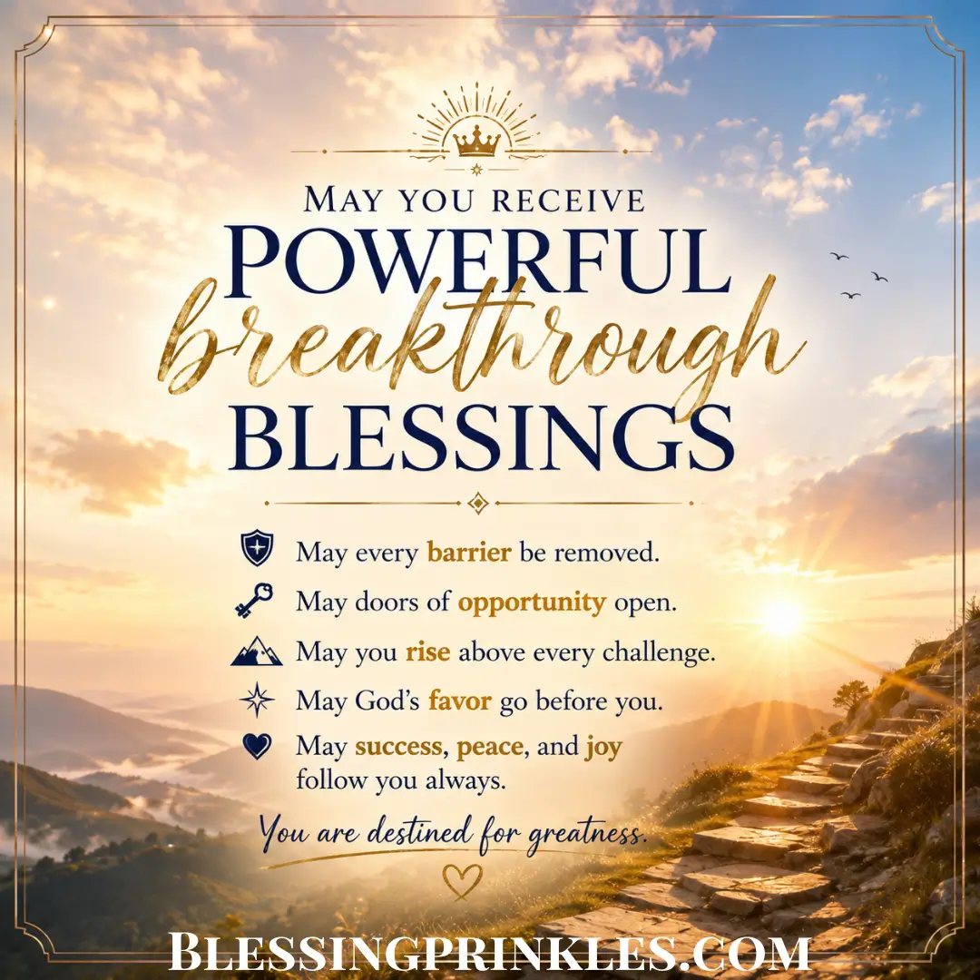 Powerful Breakthrough Blessings