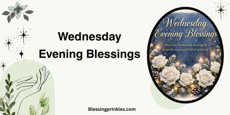 Wednesday Evening Blessings