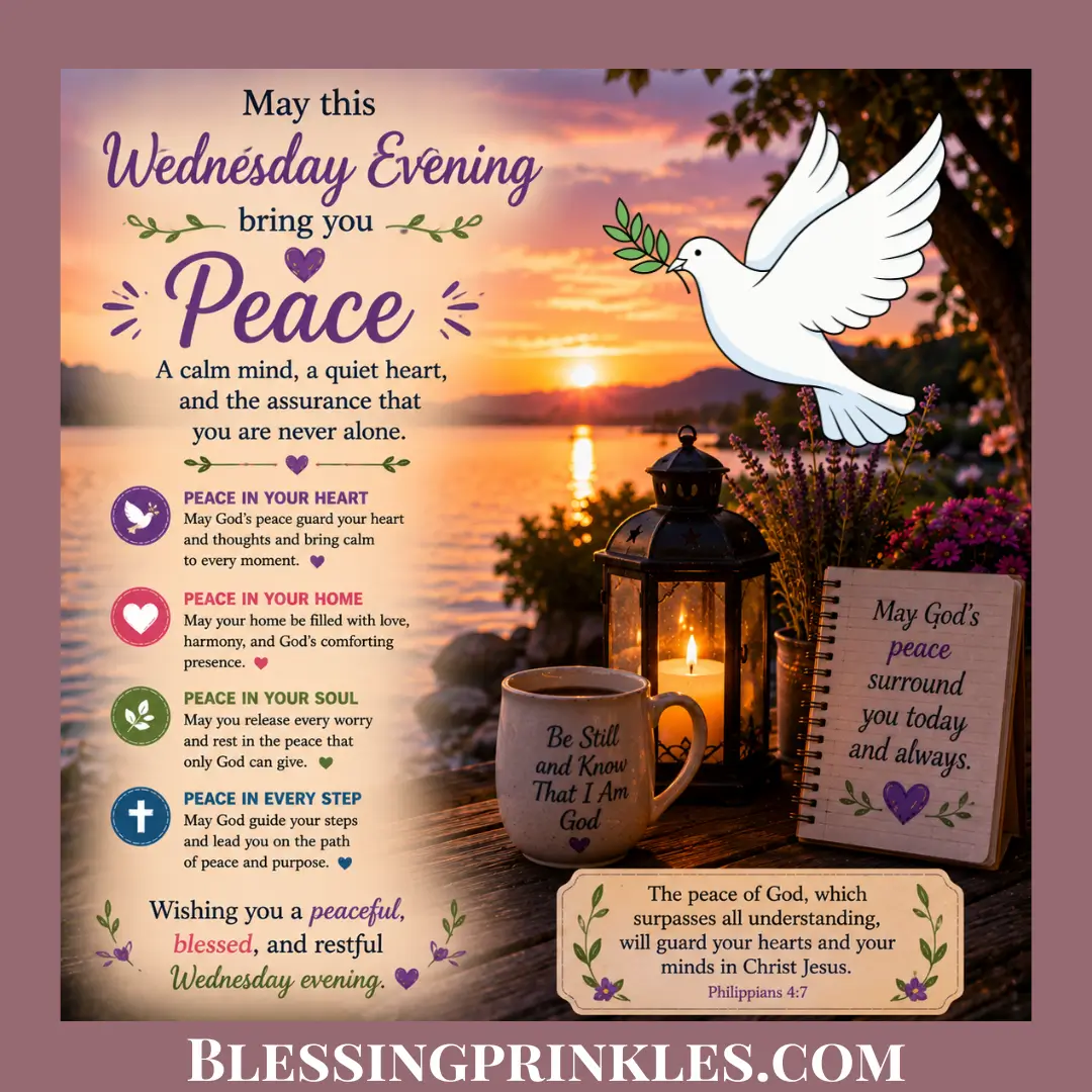 Wednesday Evening Blessings For Peace