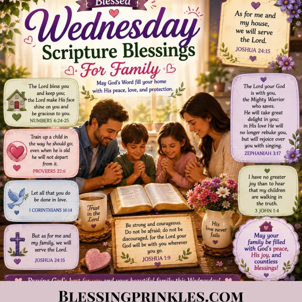 Wednesday Scripture Blessings For Family