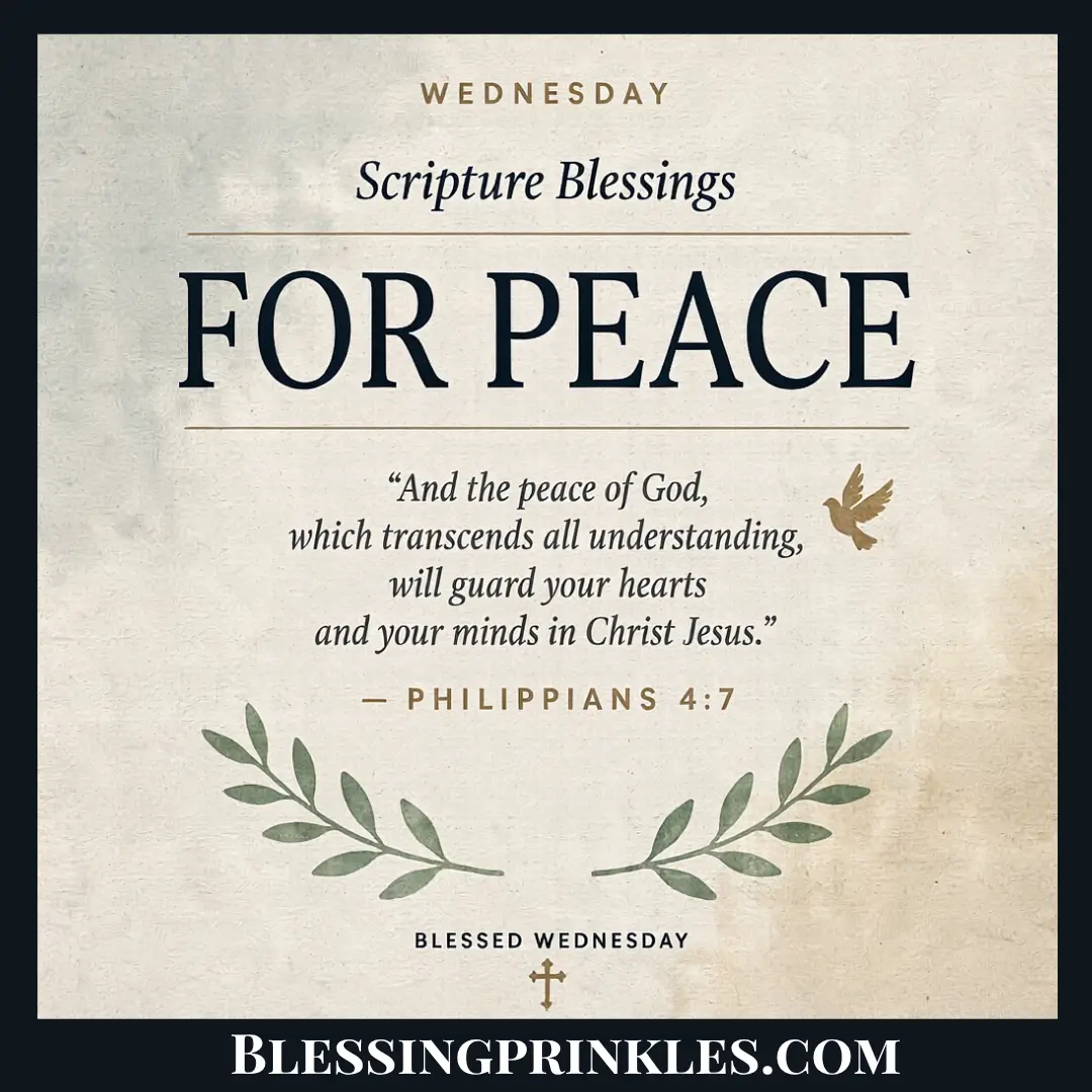 Wednesday Scripture Blessings For Peace