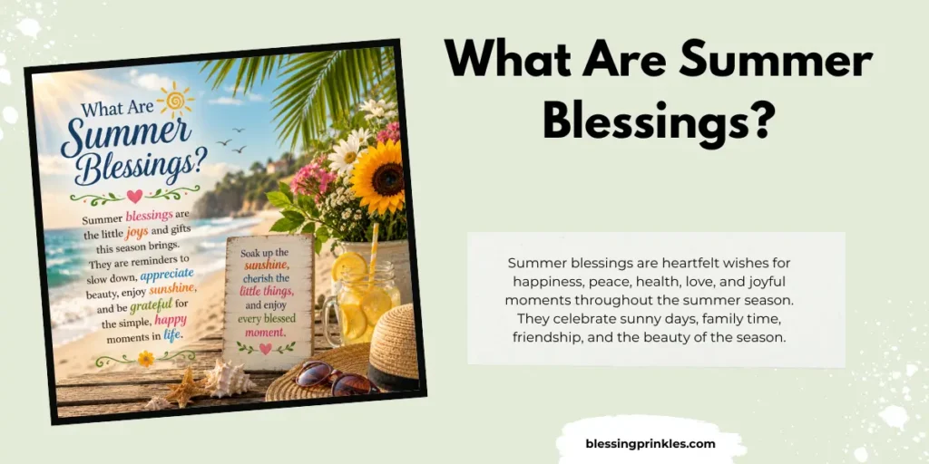 What Are Summer Blessings