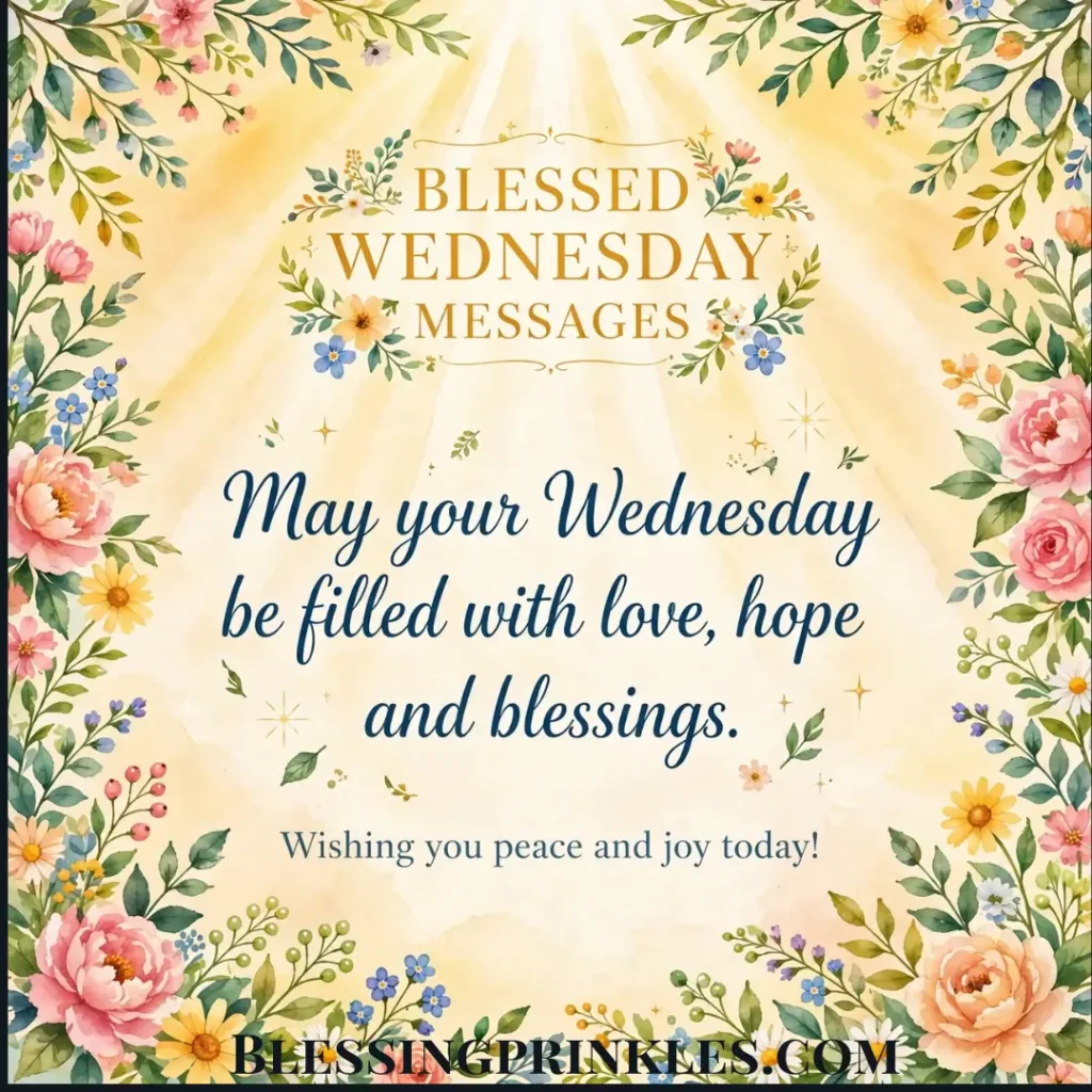 Blessed Wednesday Messages