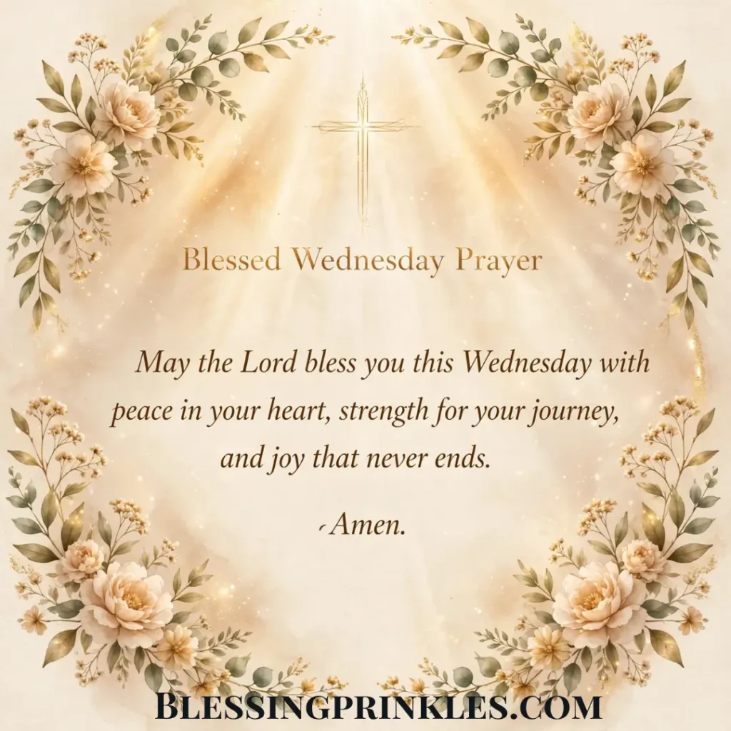 Blessed Wednesday Prayer