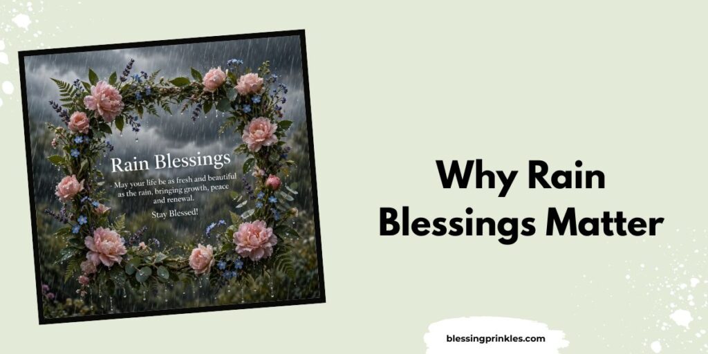 Why Rain Blessings Matter