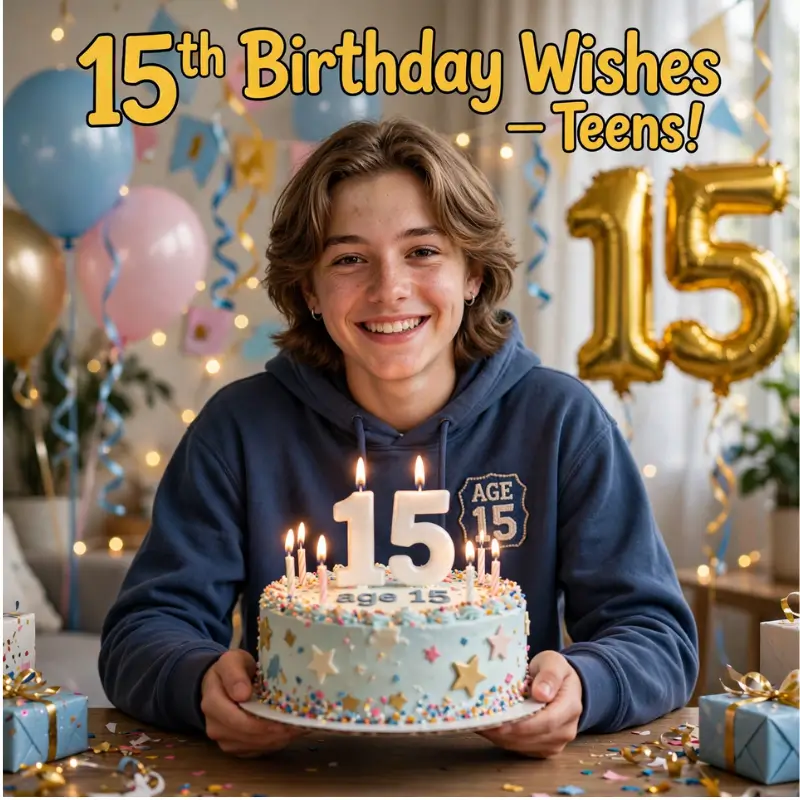 15th Birthday Wishes and Prayers