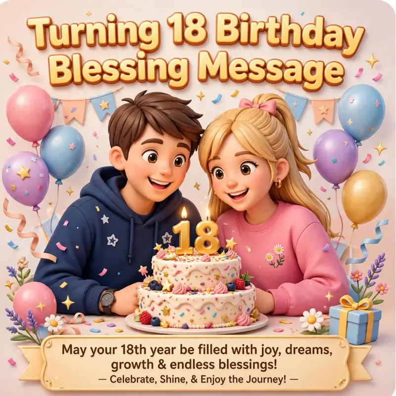 18th Birthday Milestone Cards