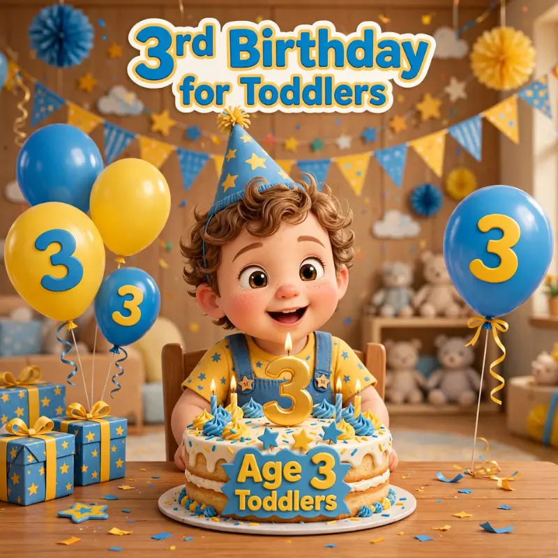 3rd Birthday Blessings for Toddlers