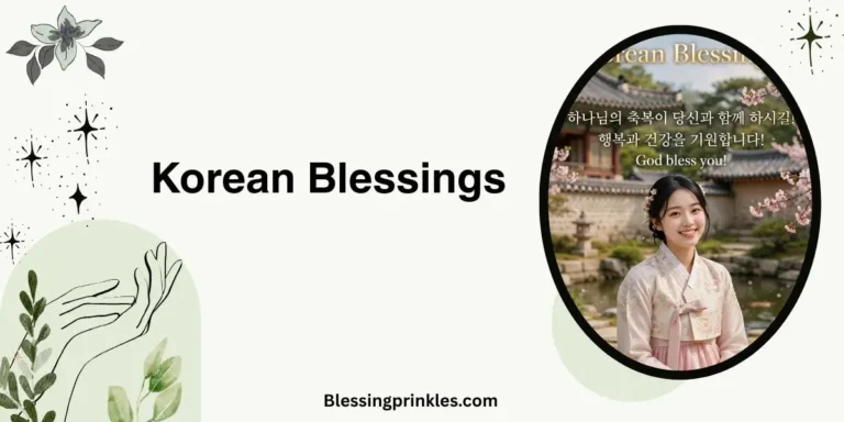 Korean Blessings