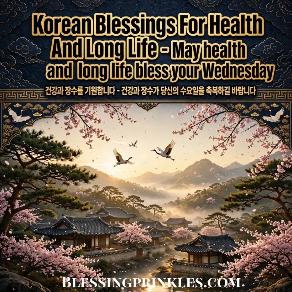 Korean Blessings For Health And Long Life