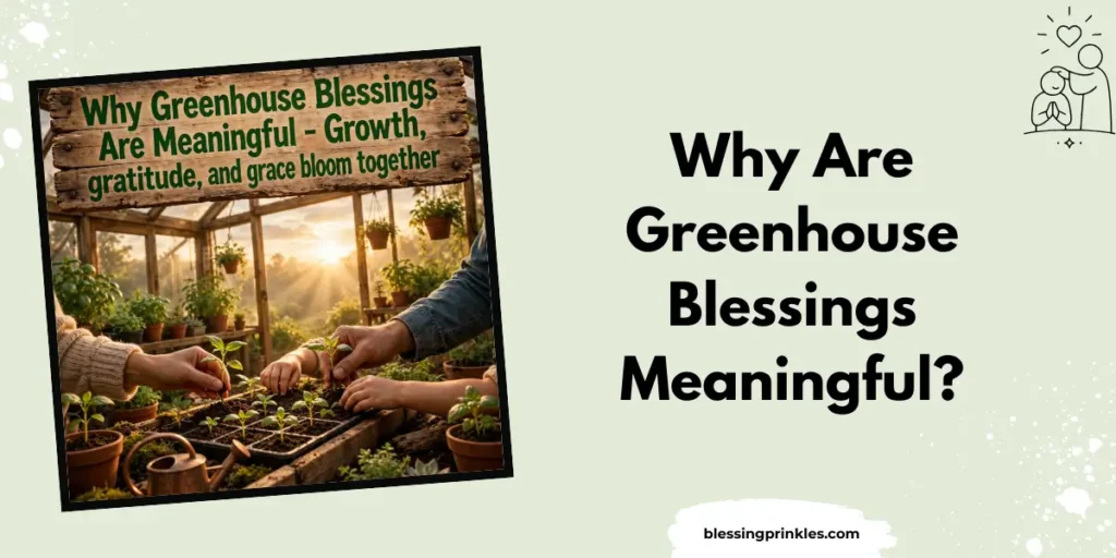 Why Are Greenhouse Blessings Meaningful